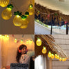 Summer String Light, 8.5Ft Pineapple Fairy Lights with 10 Pineapple Fun Patio Lights, Outdoor Indoor Party Lights for Party Bedroom Home Birthday Hawaiian Tropical Tiki Gifts Decor