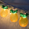 Summer String Light, 8.5Ft Pineapple Fairy Lights with 10 Pineapple Fun Patio Lights, Outdoor Indoor Party Lights for Party Bedroom Home Birthday Hawaiian Tropical Tiki Gifts Decor