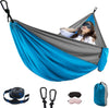 Hammock Camping,662 LB Load Capacity, (119 in X 79 In) Ultralight Nylon Parachute Hammocks with 2 Hanging Straps & 1Pink and 1Black Eye Mask for Backpacking, Travel, Beach, Camping, Hiking